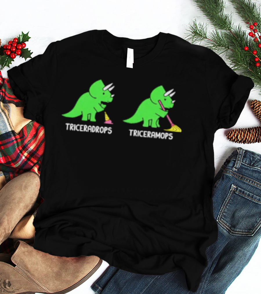 Triceradrops And Triceramops Dinosaur Ice Cream Fun T-Shirt