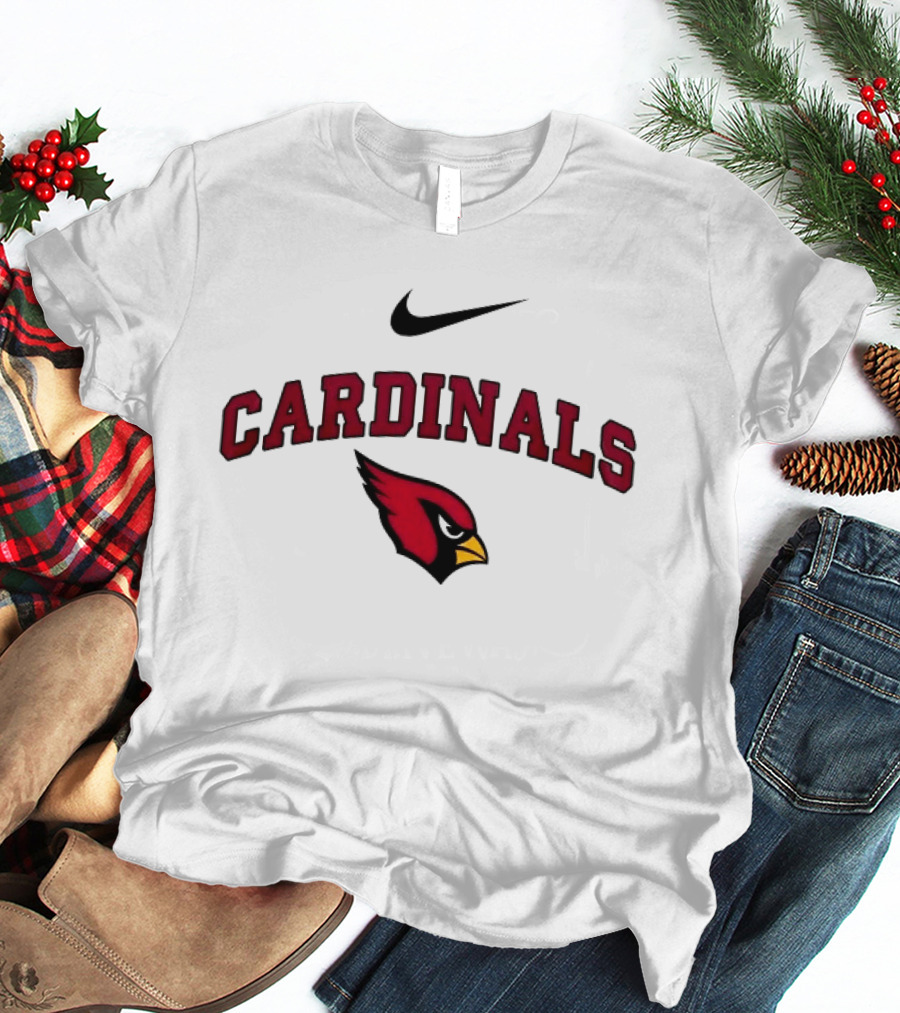 Arizona Cardinals Nike Logo Cardinals Red Bird T-Shirt