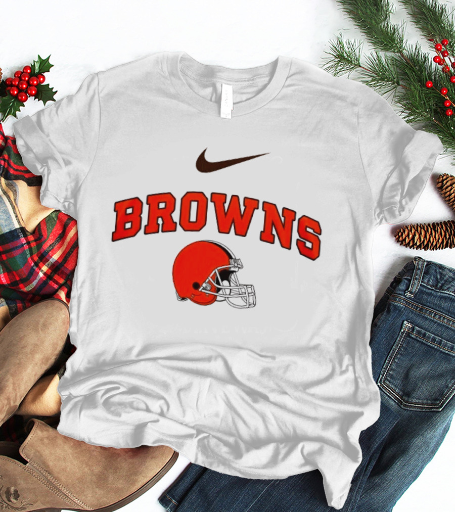 Cleveland Browns Nike Helmet Browns Make Washington Grateful Again Game Day T-Shirt