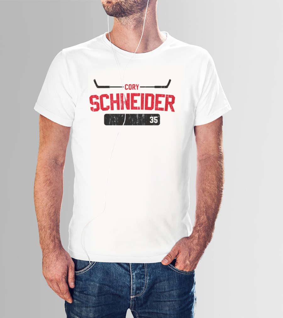 Cory Schneider New Jersey Devils Hockey Number 35 T-Shirt