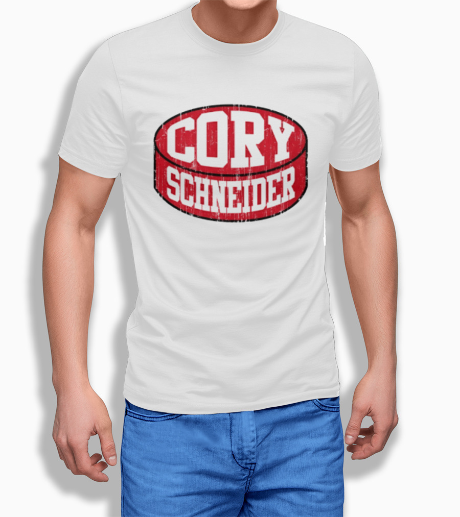 Cory Schneider New Jersey Devils Puck Red T-Shirt