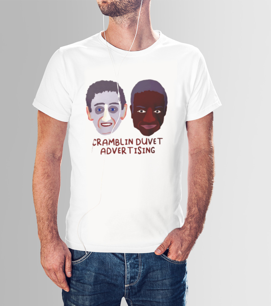 Cramblin Duvet Advertising Comedy TV Show Faces T-Shirt