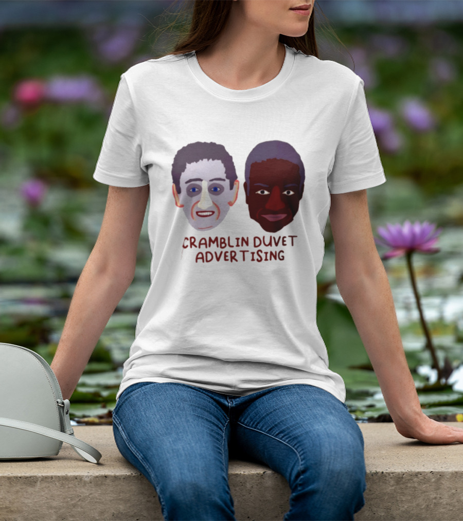 Cramblin Duvet Advertising Comedy TV Show Faces T-Shirt