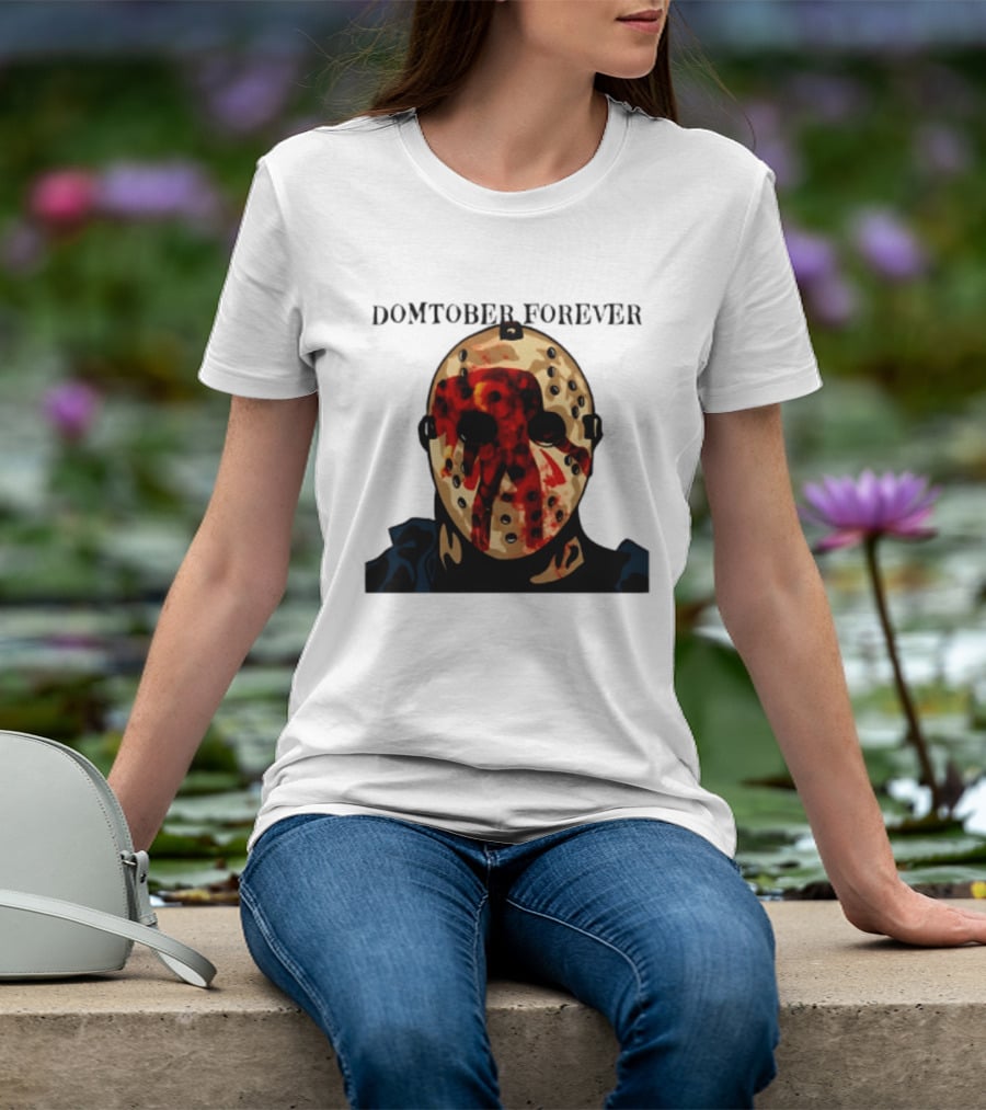 Domtober Forever Jason Voorhees Halloween Mask T-Shirt