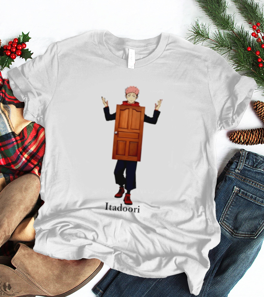Yuji Itadori Door Jujutsu Kaisen Anime Itadoori T-Shirt