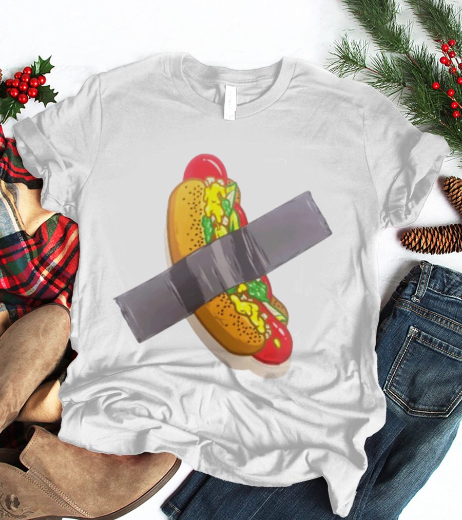 Hot Dog Duct Tape Food Humor T-Shirt