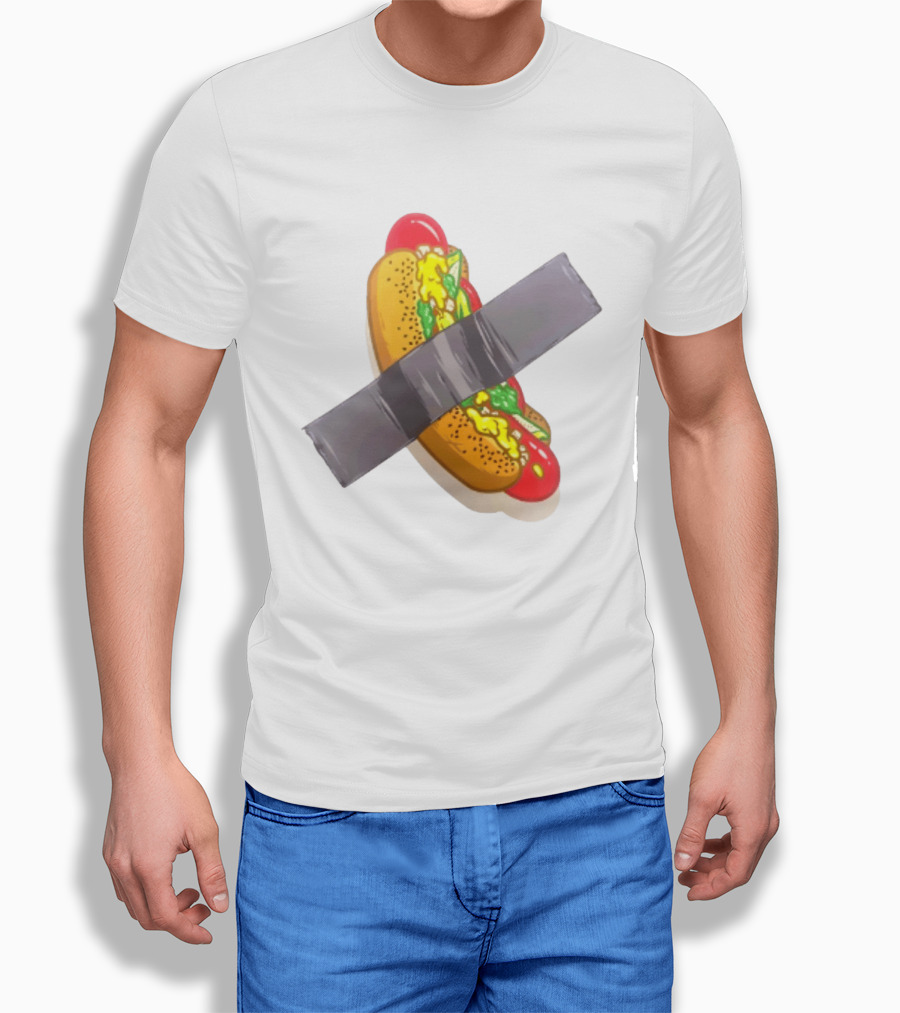 Hot Dog Duct Tape Food Humor T-Shirt