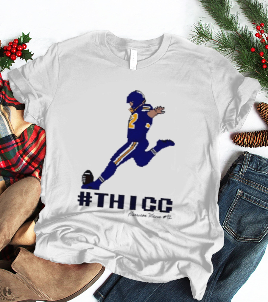 Harrison Mevis 92 Los Angeles Rams Thicc Kicker Football Pixel T-Shirt