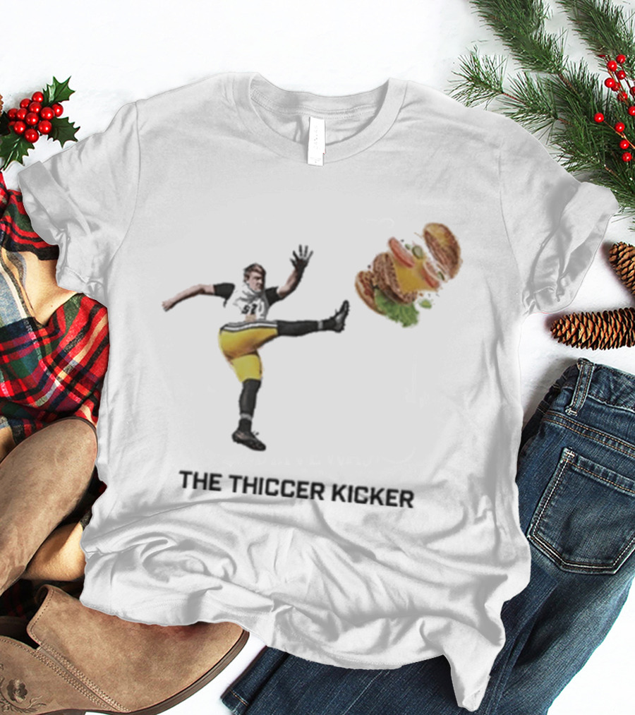 Harrison Mevis Thiccer Kicker Football Burger Twist T-Shirt