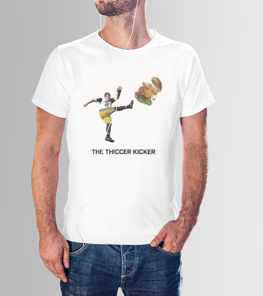 Harrison Mevis Thiccer Kicker Football Burger Twist T-Shirt