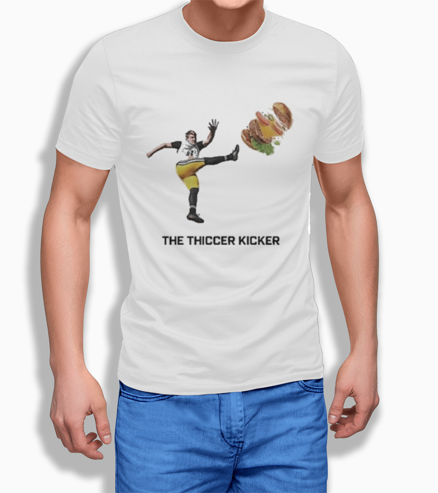 Harrison Mevis Thiccer Kicker Football Burger Twist T-Shirt