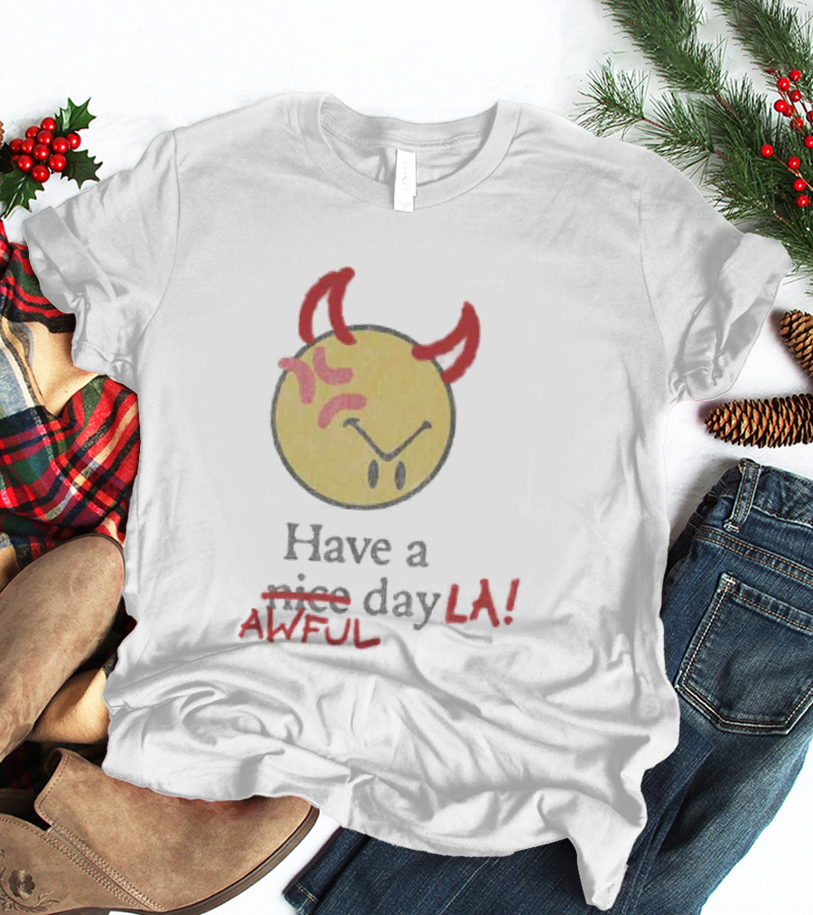 Isaiah Rashad Awful Day LA Anniversary Show 2026 Souvenir T-Shirt