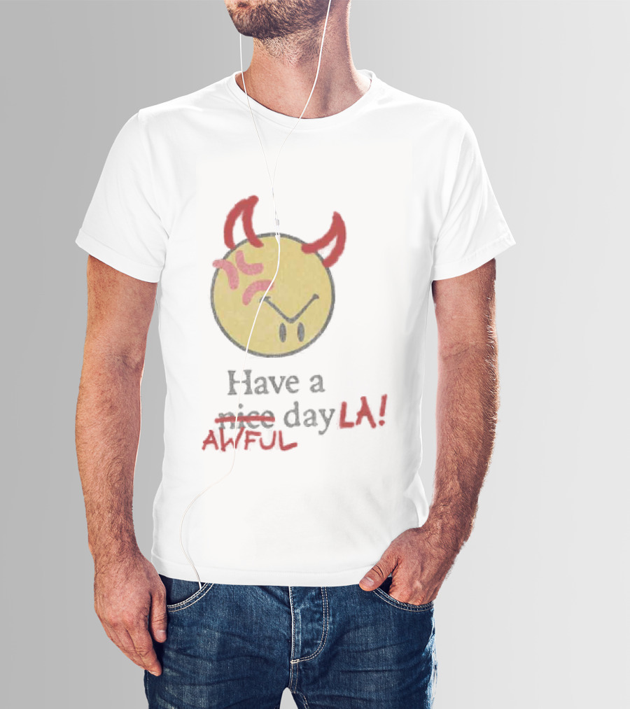 Isaiah Rashad Awful Day LA Anniversary Show 2026 Souvenir T-Shirt