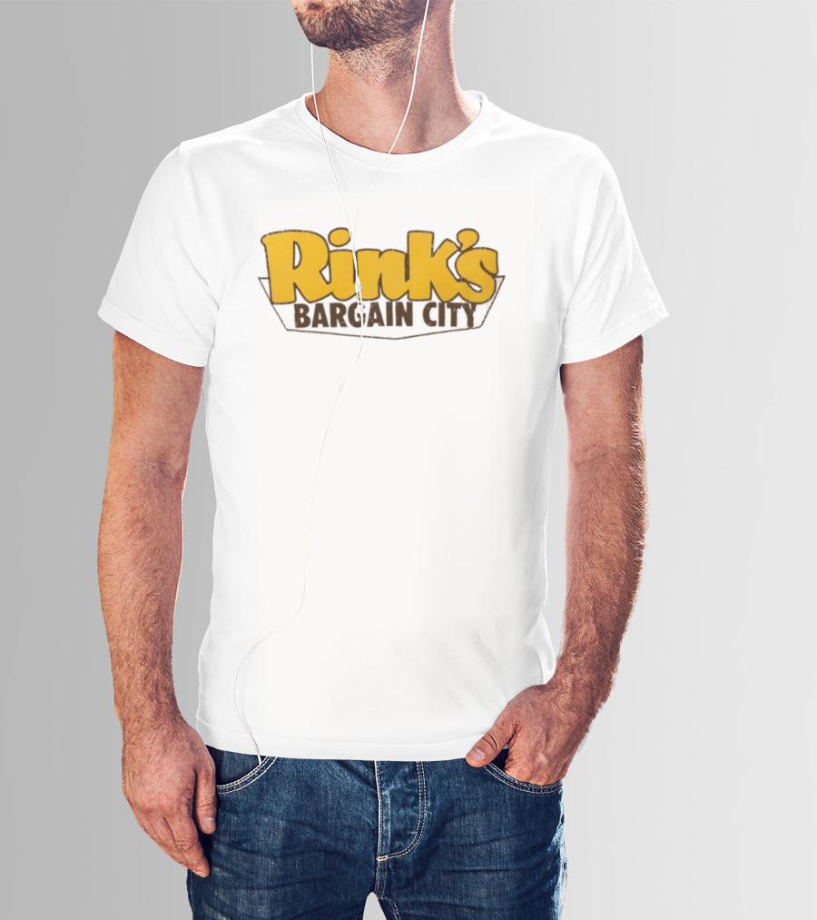 Rink's Bargain City Retro Department Store Branding T-Shirt