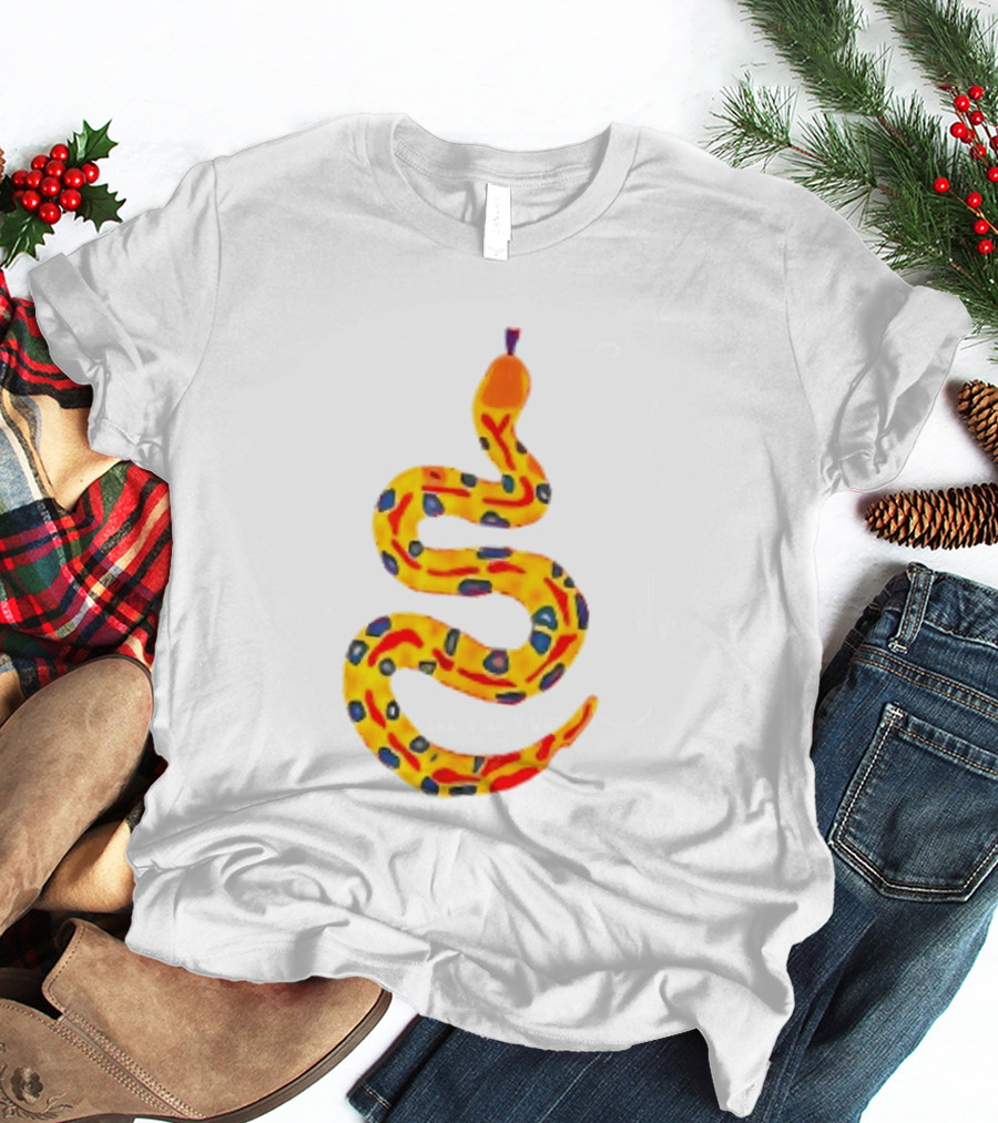 Snake What A Lovely Day To Be A Pain In The Ass Colorful Pattern Two Sided T-Shirt