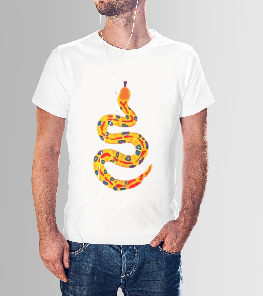 Snake What A Lovely Day To Be A Pain In The Ass Colorful Pattern Two Sided T-Shirt