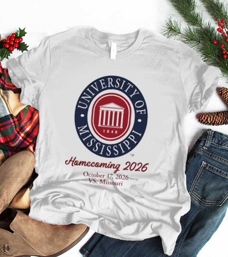 University Of Mississippi Homecoming 2026 October 17 Vs Missouri T-Shirt