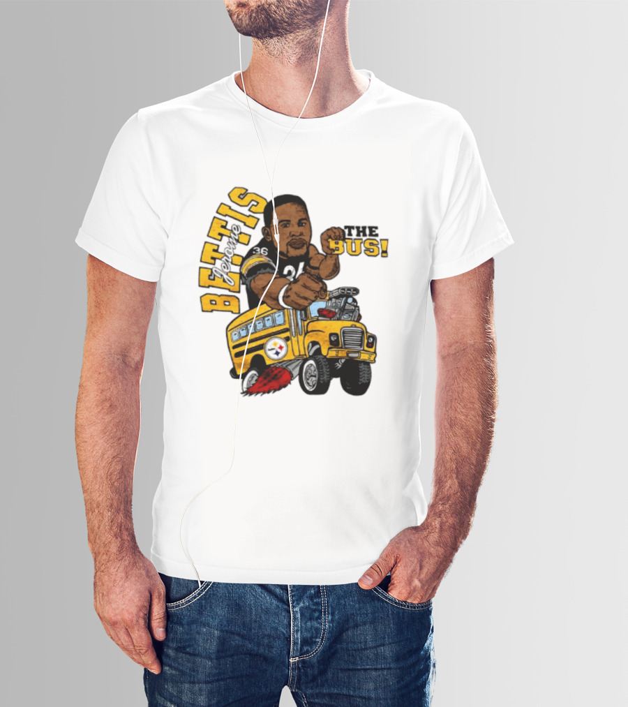 Pittsburgh Steelers Jerome Bettis The Bus Caricature Bettis The Bus T-Shirt