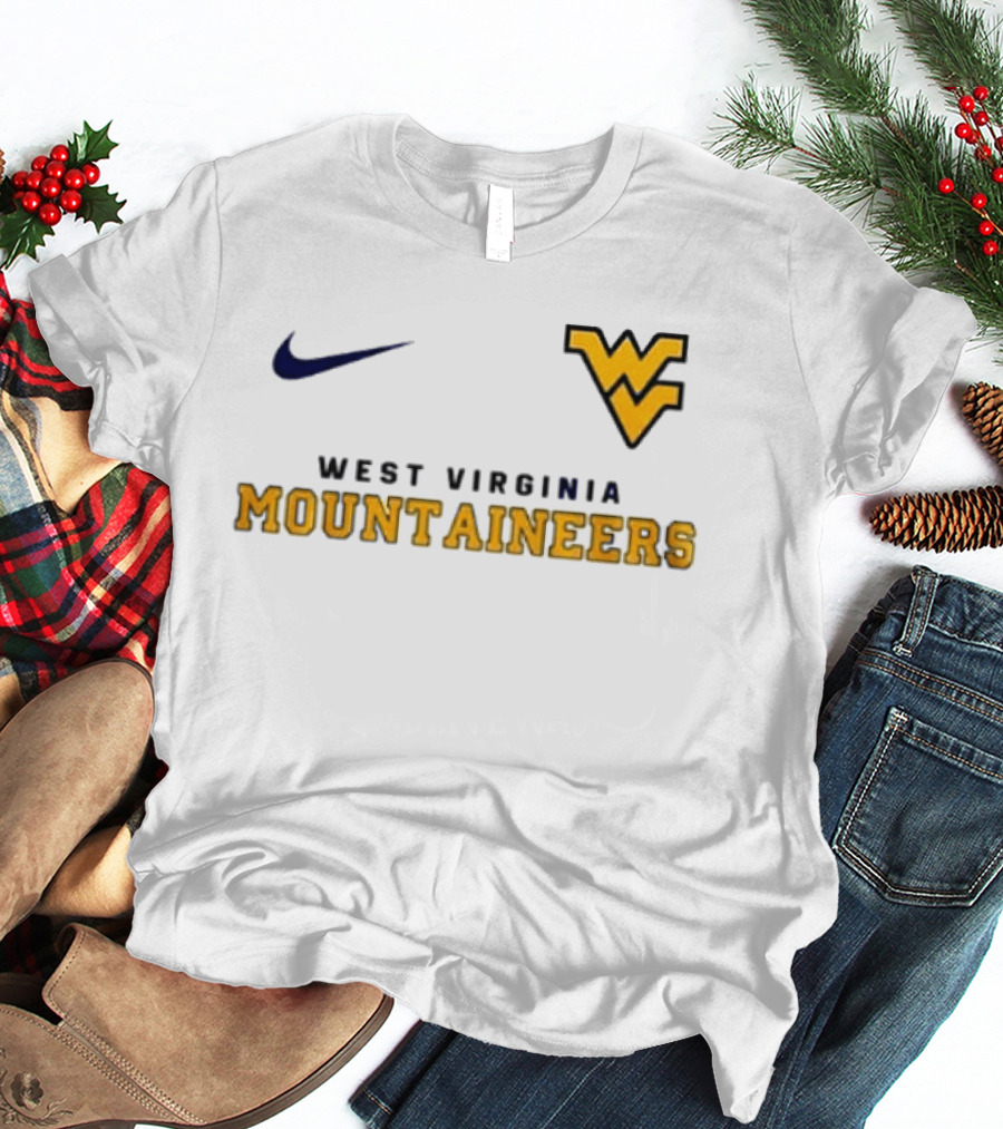 West Virginia Mountaineers Snoopy And Friend It's The Most Wonderful Time Of The Year Nike WV T-Shirt