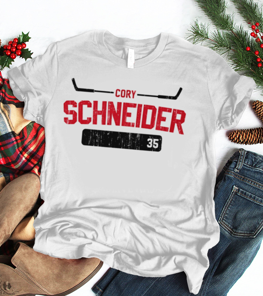 Cory Schneider New Jersey Devils 35 Athletic Name And Number T-Shirt