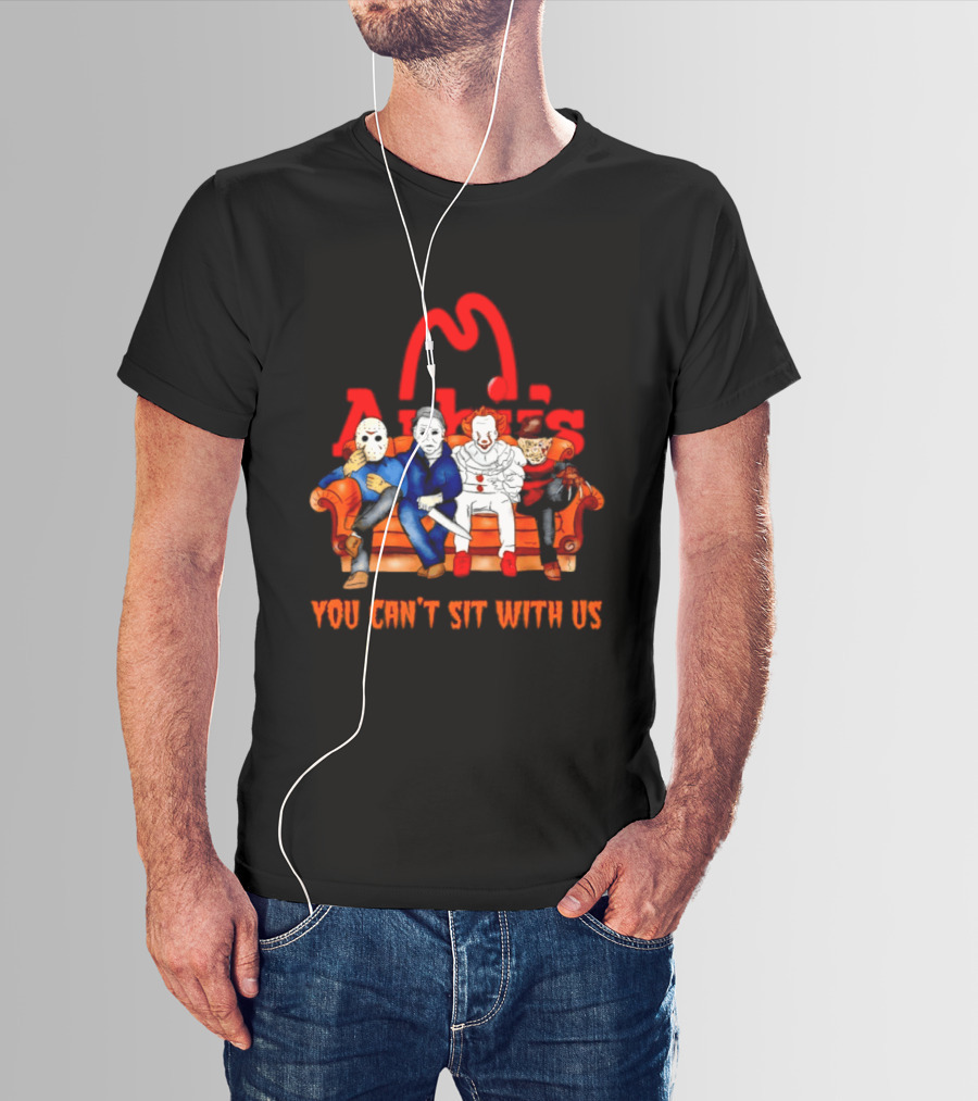 Arby's Horror Movie Friends Halloween 2026 You Can't Sit With Us T-Shirt