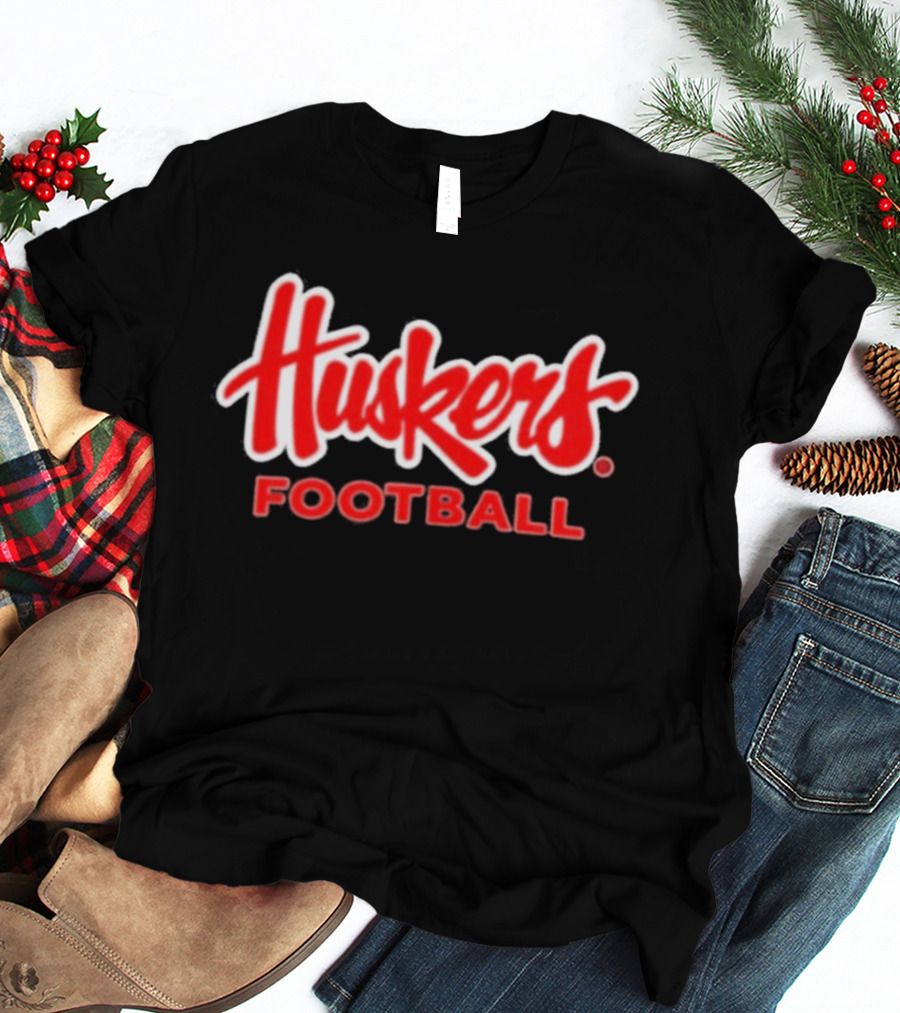 Huskers Football Nebraska Cornhuskers Red College Team Sports T-Shirt