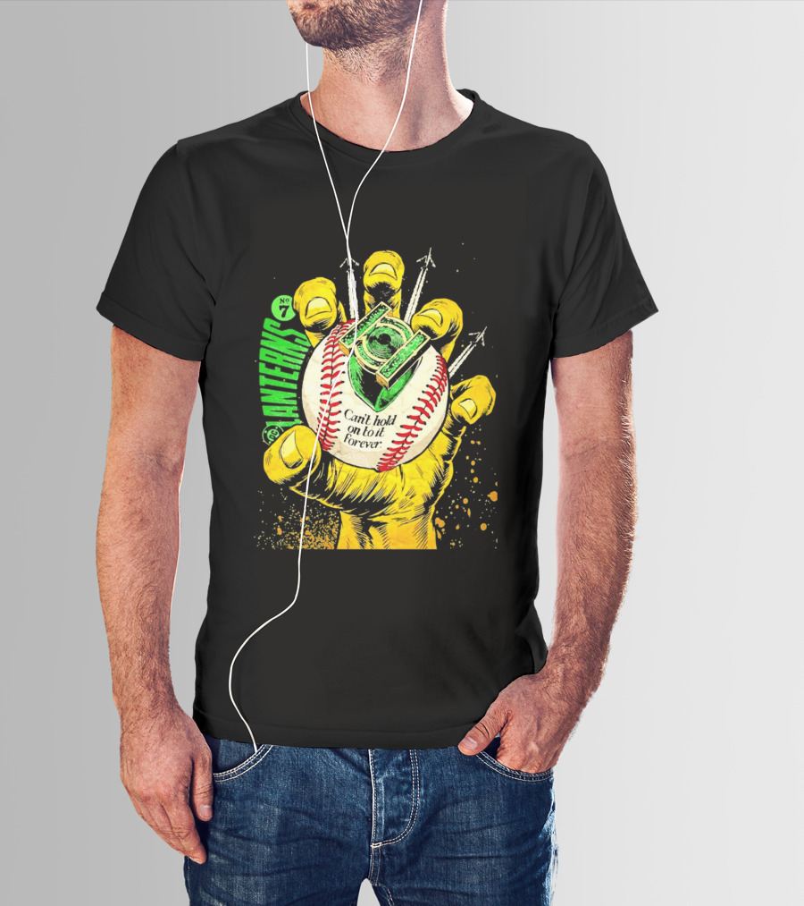 DC Comics Lanterns No 7 Can't Hold On To It Forever Baseball Glove T-Shirt