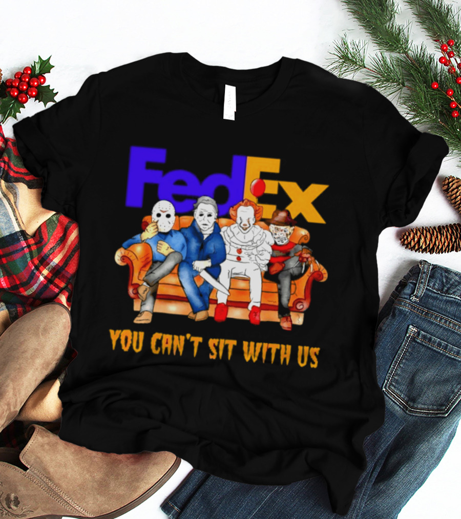 FedEx Horror Friends Halloween 2026 You Can't Sit With Us T-Shirt