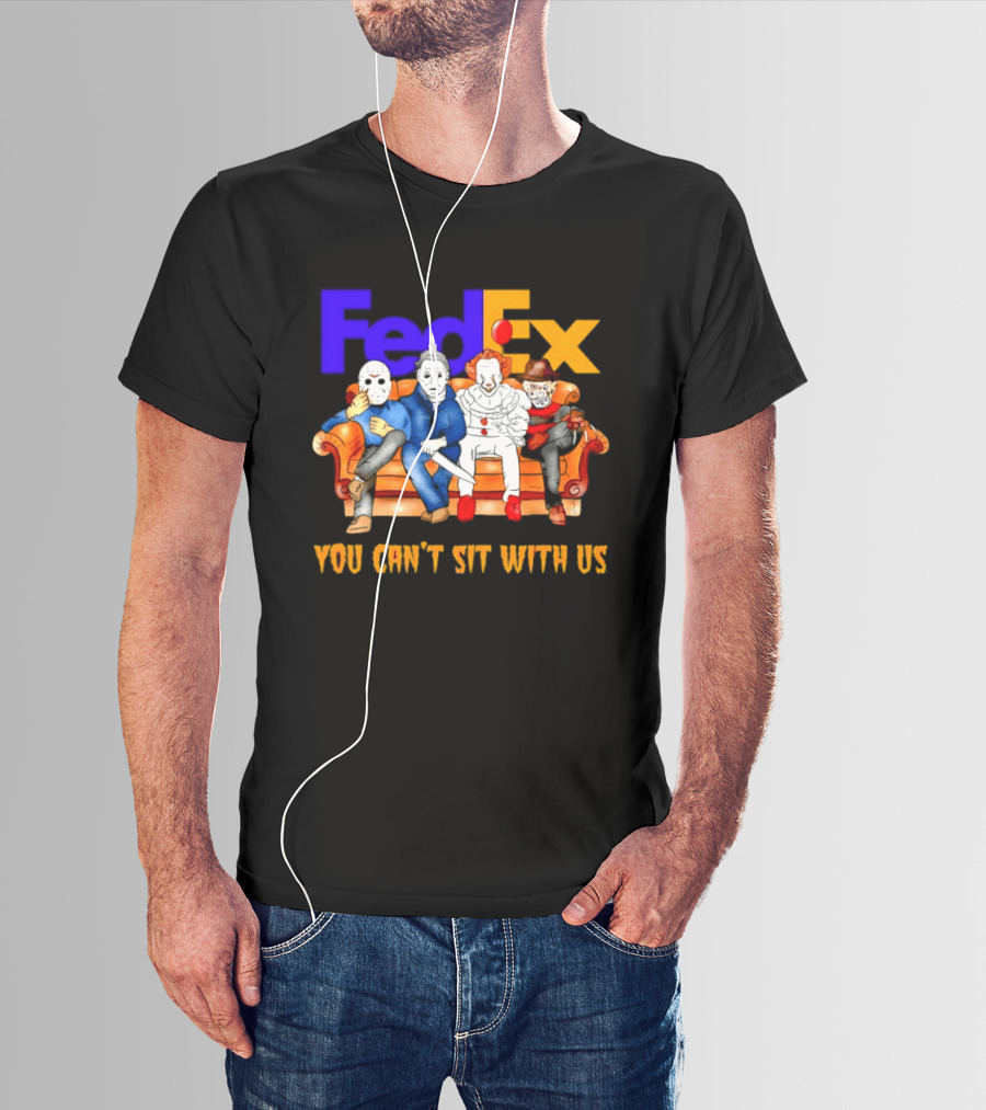 FedEx Horror Friends Halloween 2026 You Can't Sit With Us T-Shirt