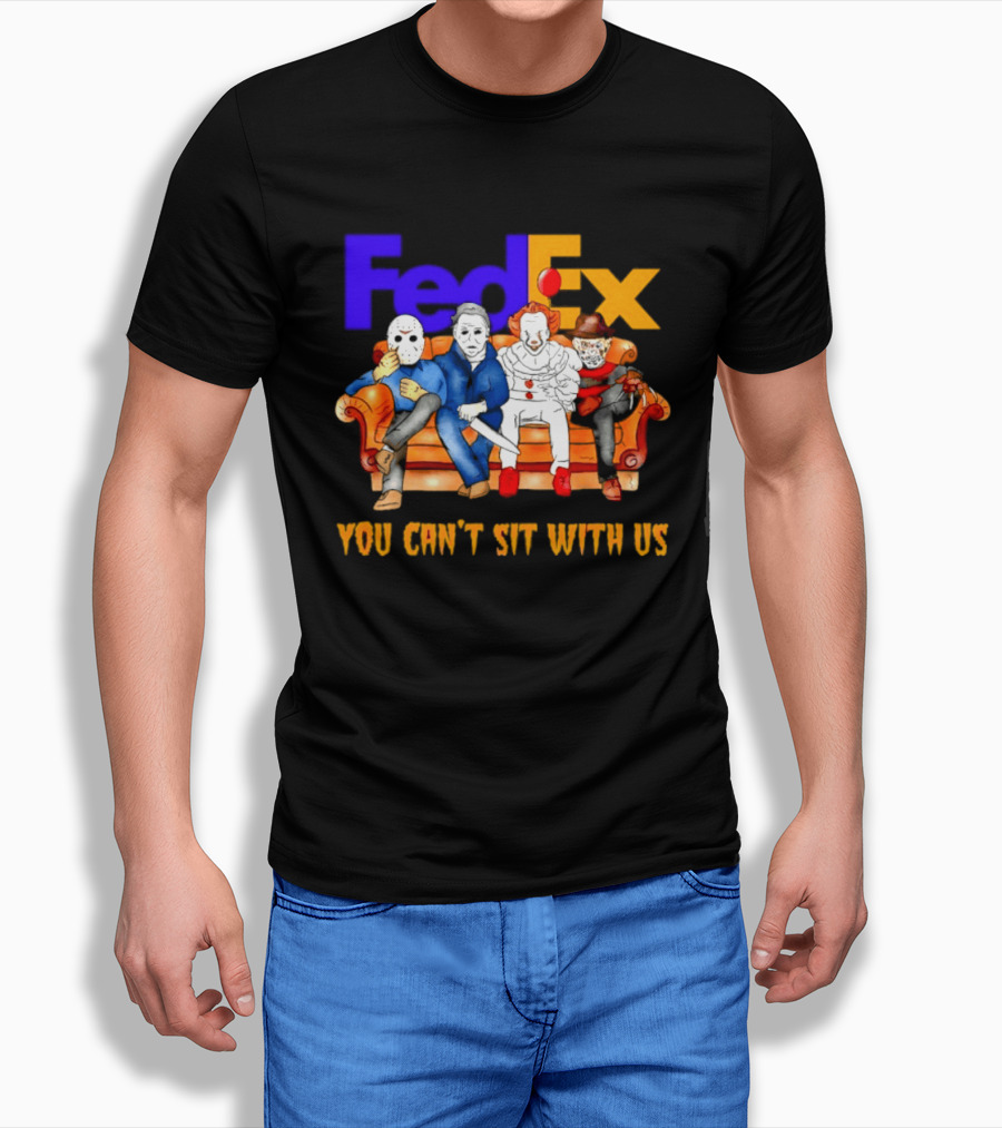 FedEx Horror Friends Halloween 2026 You Can't Sit With Us T-Shirt