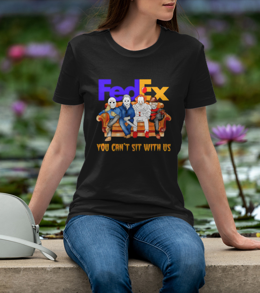 FedEx Horror Friends Halloween 2026 You Can't Sit With Us T-Shirt