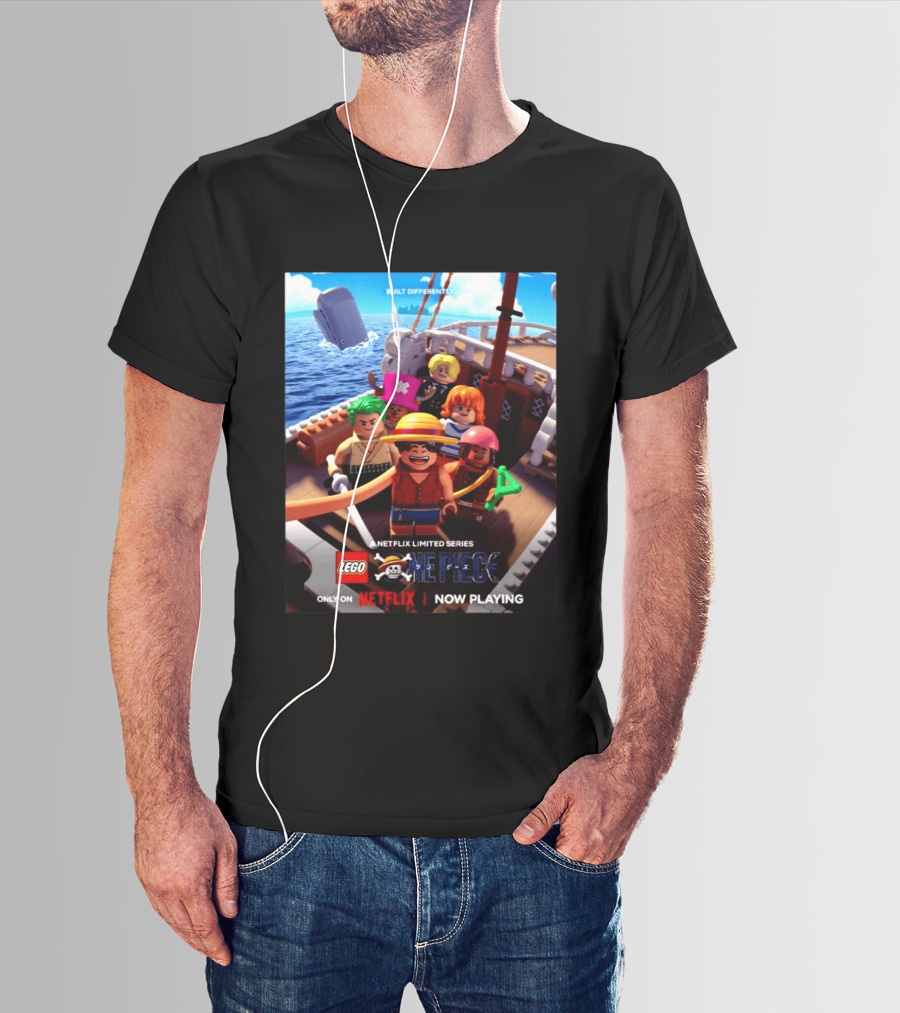 LEGO One Piece Netflix Limited Series Built Differently Now Playing T-Shirt