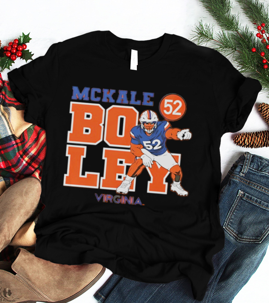 Mckale Boley 52 Virginia Football Cavaliers T-Shirt