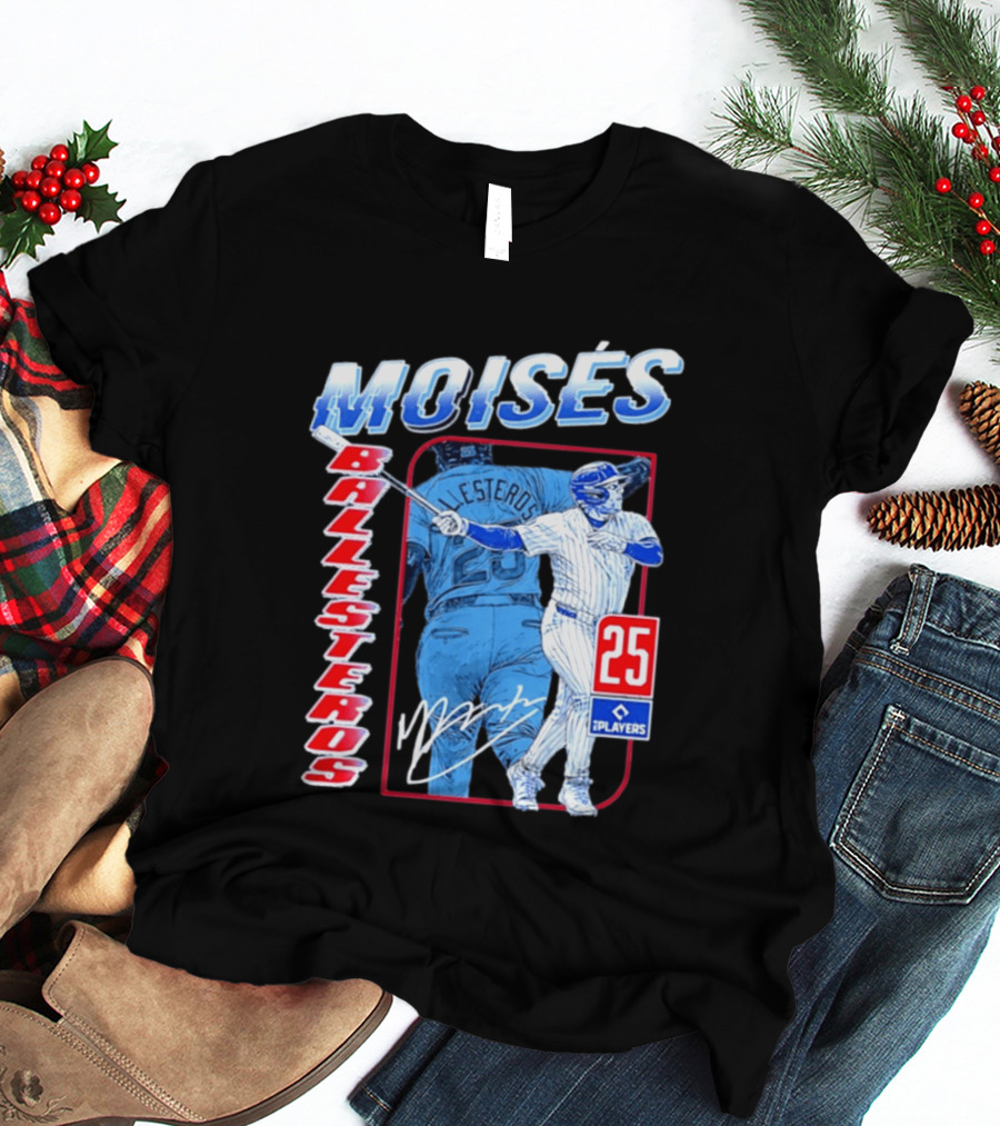 Moisés Ballesteros 25 Chicago Player Baseball T-Shirt