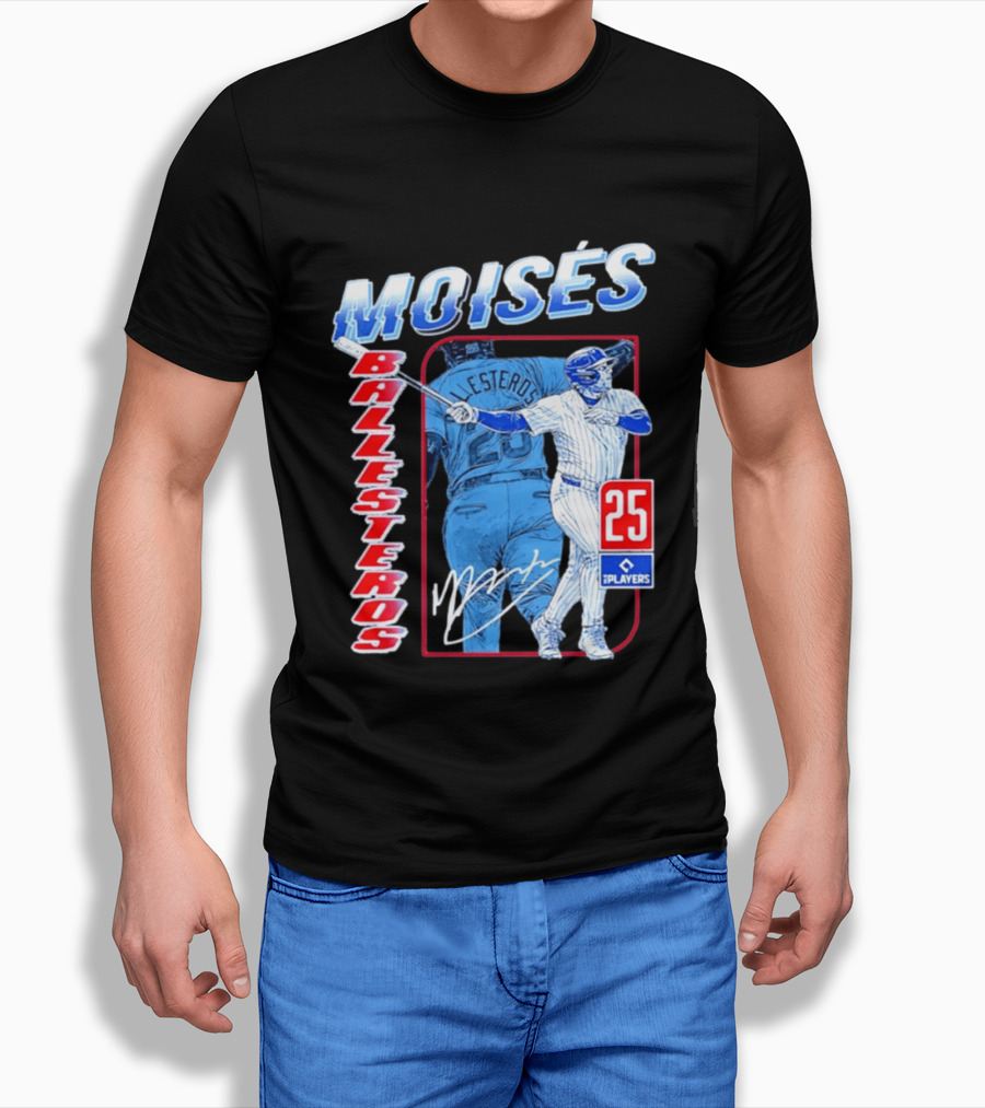Moisés Ballesteros 25 Chicago Player Baseball T-Shirt
