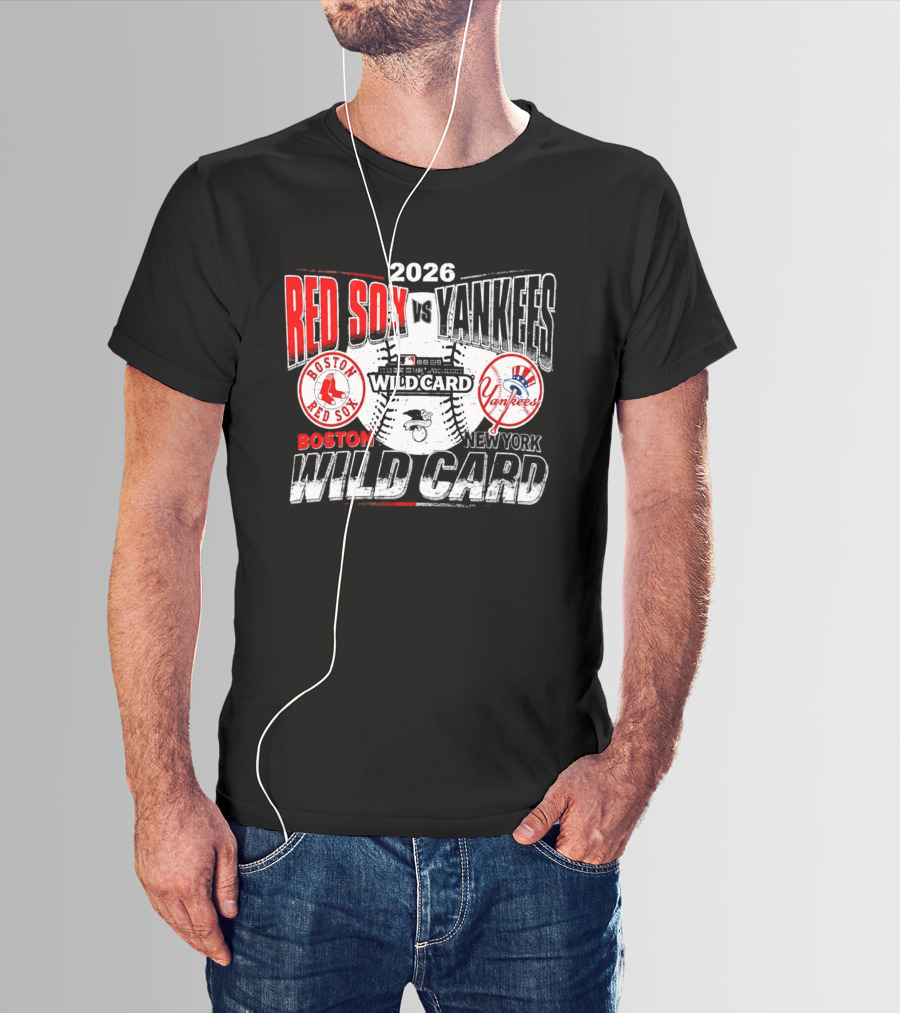 2026 Boston Red Sox Vs New York Yankees Wild Card Matchup T-Shirt