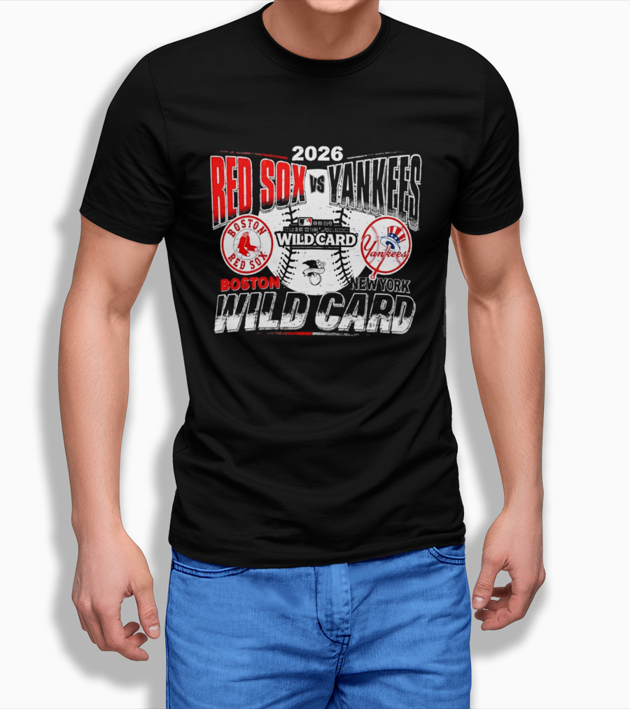 2026 Boston Red Sox Vs New York Yankees Wild Card Matchup T-Shirt