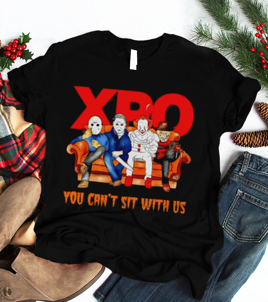 XPO Horror Movie Friends Halloween 2026 You Can't Sit With Us T-Shirt