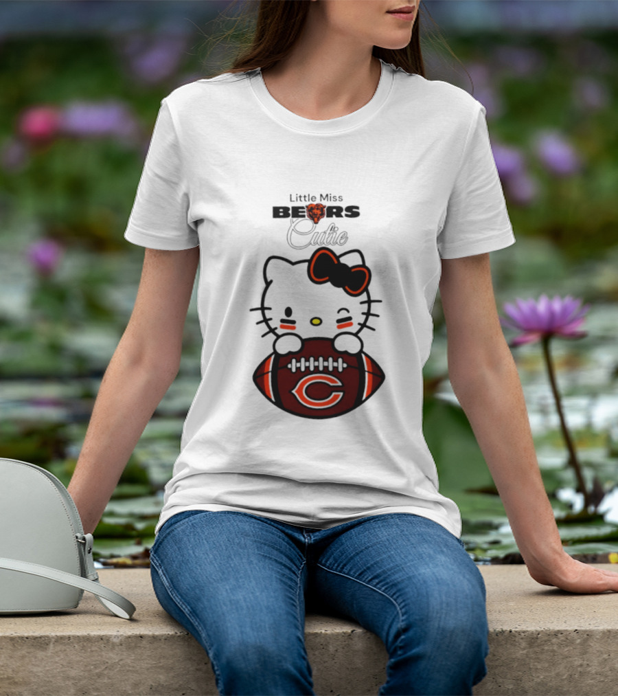 Chicago Bears 2026 Hello Kitty Little Miss Bears Cutie Football Edition T-Shirt