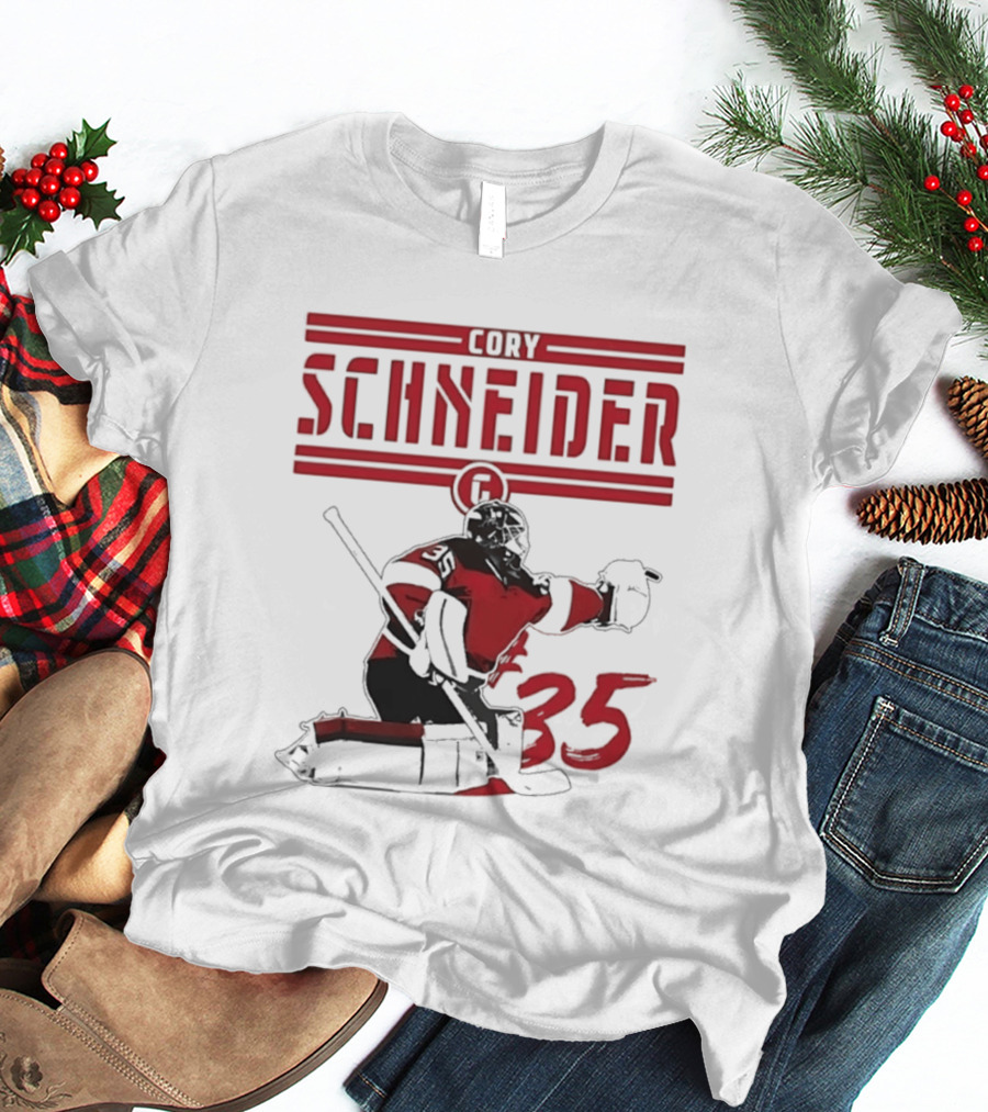 Cory Schneider New Jersey Devils Hockey Player 35 T-Shirt