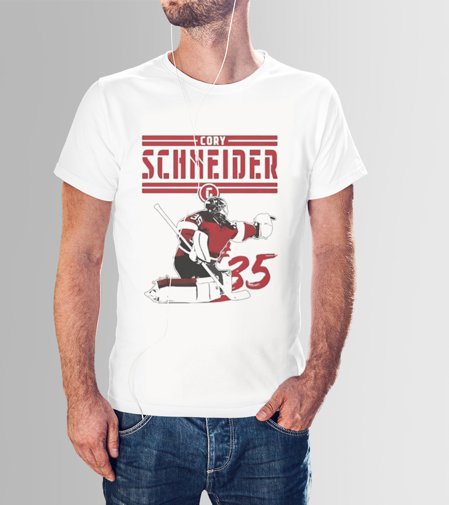 Cory Schneider New Jersey Devils Hockey Player 35 T-Shirt