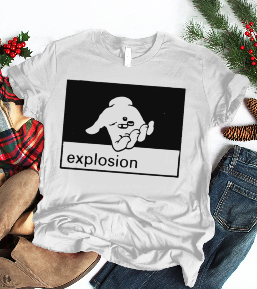 Explosion Hand Holding Pills Medication T-Shirt