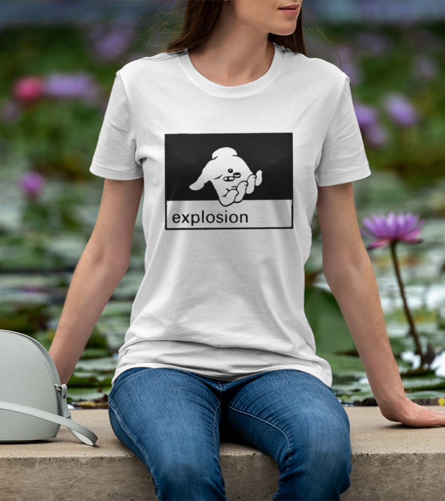 Explosion Hand Holding Pills Medication T-Shirt