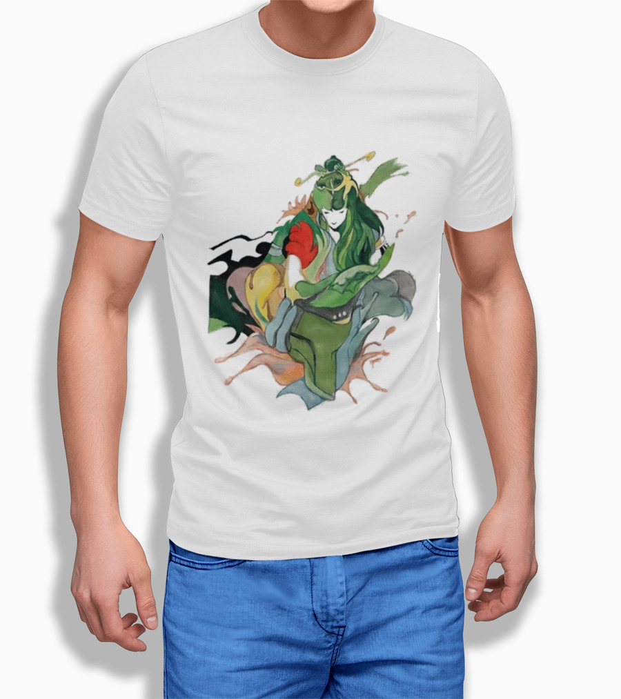 Hand Painted Nujabes Abstract Art Colorful Brushstrokes T-Shirt