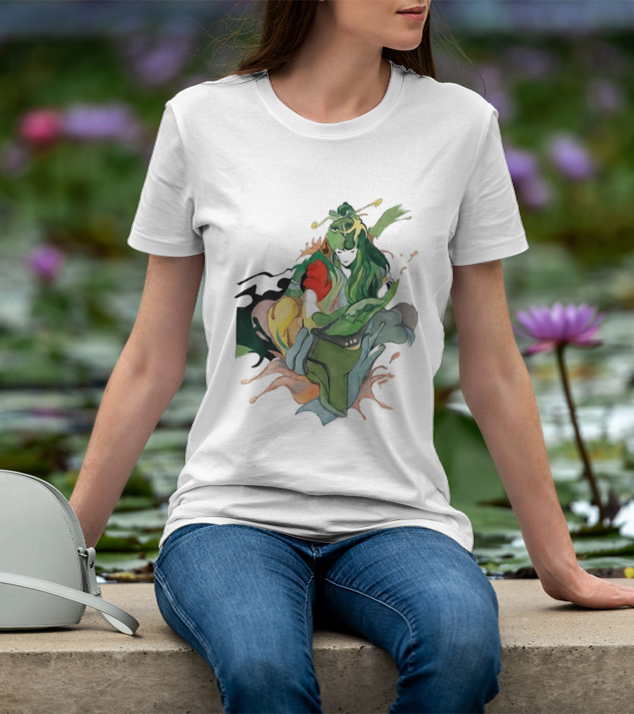 Hand Painted Nujabes Abstract Art Colorful Brushstrokes T-Shirt
