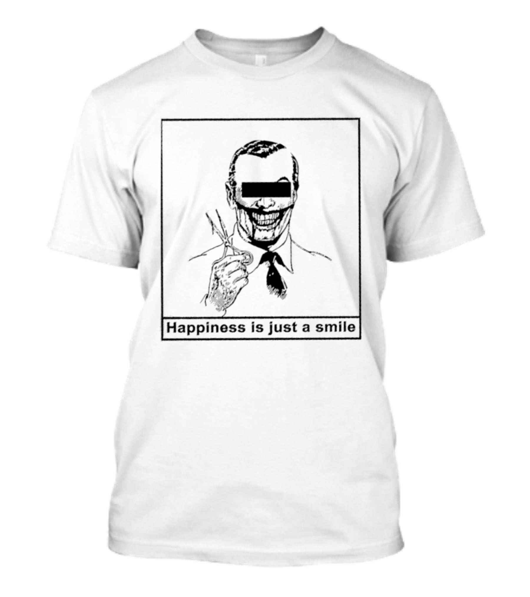 Happiness Is Just A Smile Joker Creepy T-Shirt