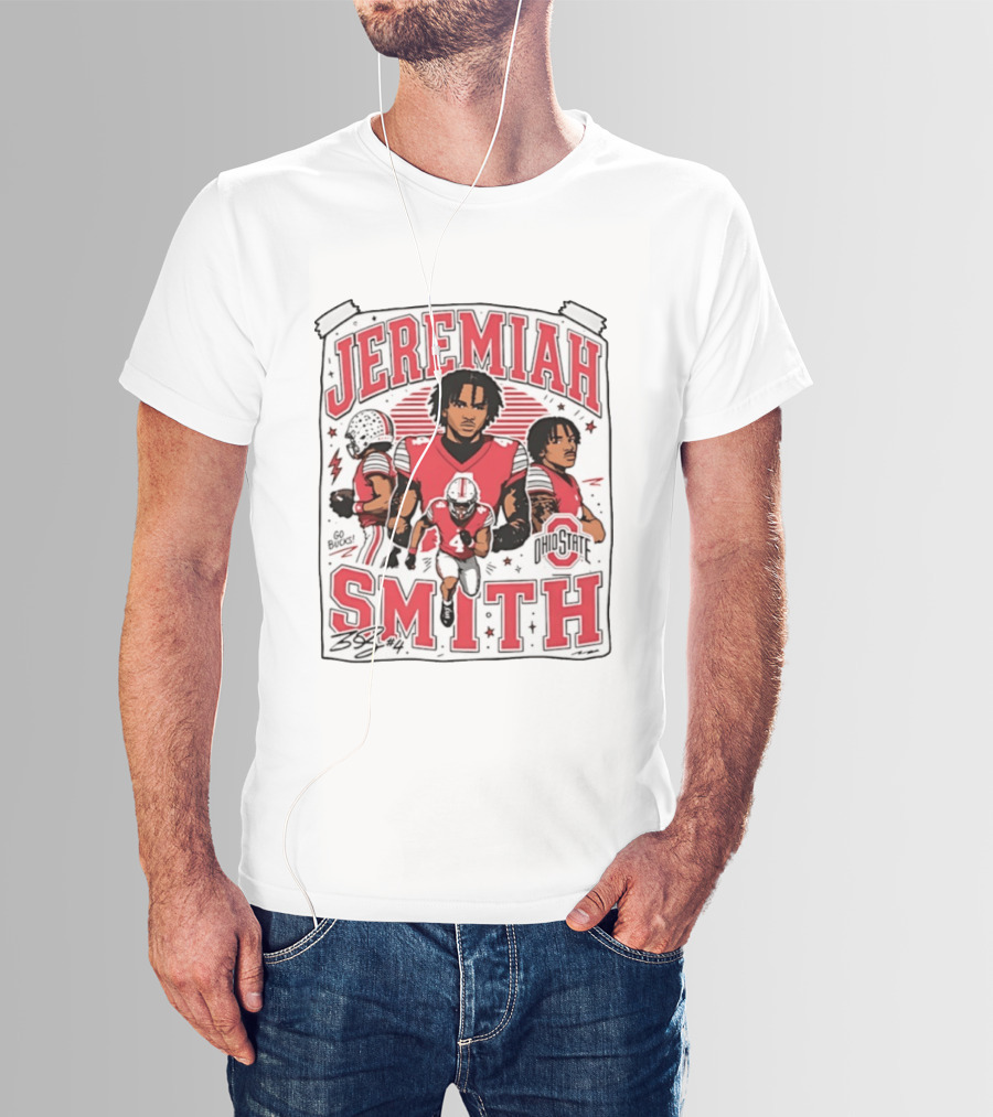 Jeremiah Smith Ohio State Buckeyes NCAA Football Vintage 90s T-Shirt