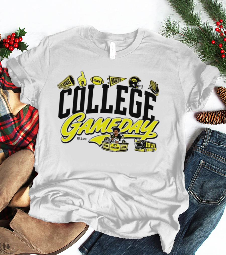 Kamari Moulton College Gameday Iowa Hawkeyes 2026 ESPN T-Shirt
