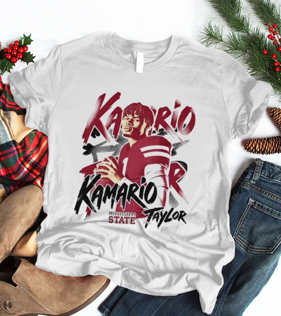 KaMario Taylor Mississippi State Bulldogs Football Player T-Shirt