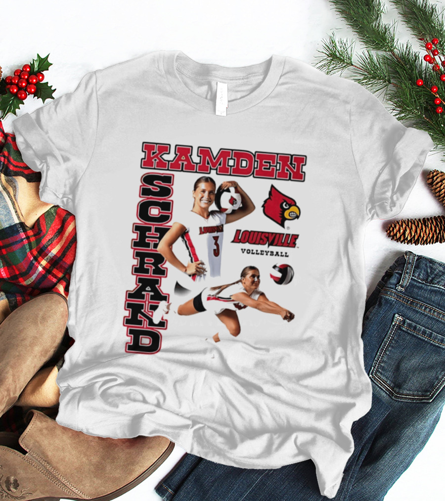 Kamden Schrand Louisville Cardinals Volleyball NCAA Sports Team Player Action T-Shirt